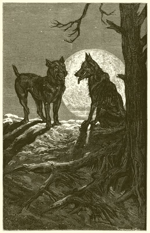 De Wolf en de Mastiff door Ernest Henry Griset