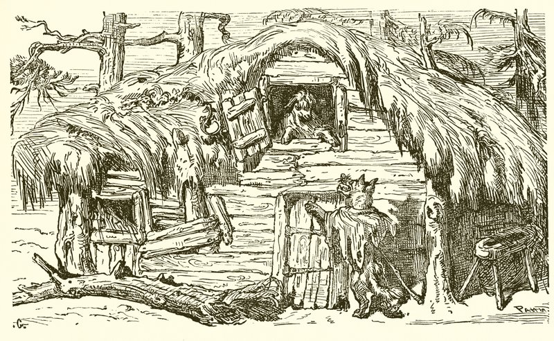 De Wolf, de Geit en het Lam door Ernest Henry Griset