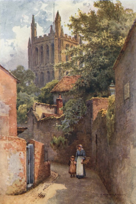 Gwynne Street vanaf de Geboorteplaats van Nell Gwynne door Ernest William Haslehust