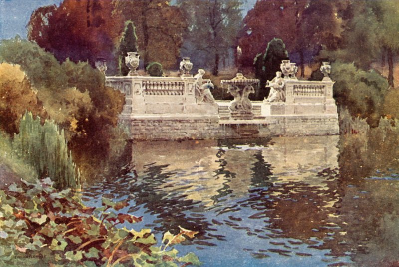 Lancaster Gate Fontein, Kensington Gardens door Ernest William Haslehust