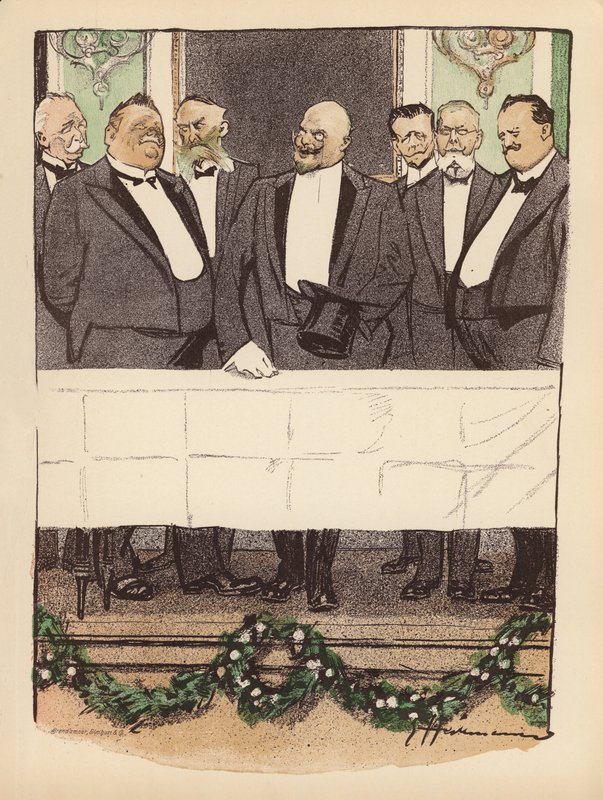 Illustratie voor Berliner Balle van Rideamus door Ernst (after) Heilemann