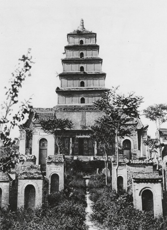 Sianfu, Ta yen ta, Shensi, Grote Wilde Gans Pagode door Ernst Boerschmann