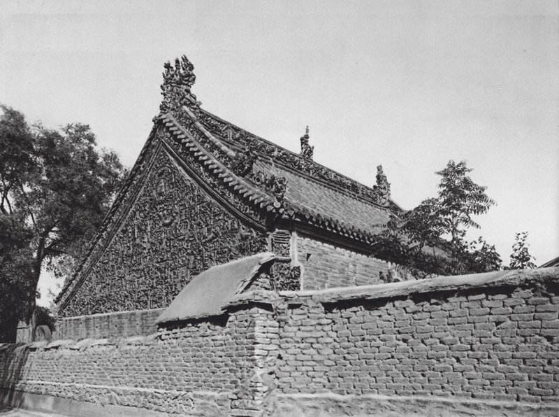 Tsing yang shu, Shantung, Hal met geglazuurde terracotta reliëfs in de Tempel van de Tai shan Godin door Ernst Boerschmann
