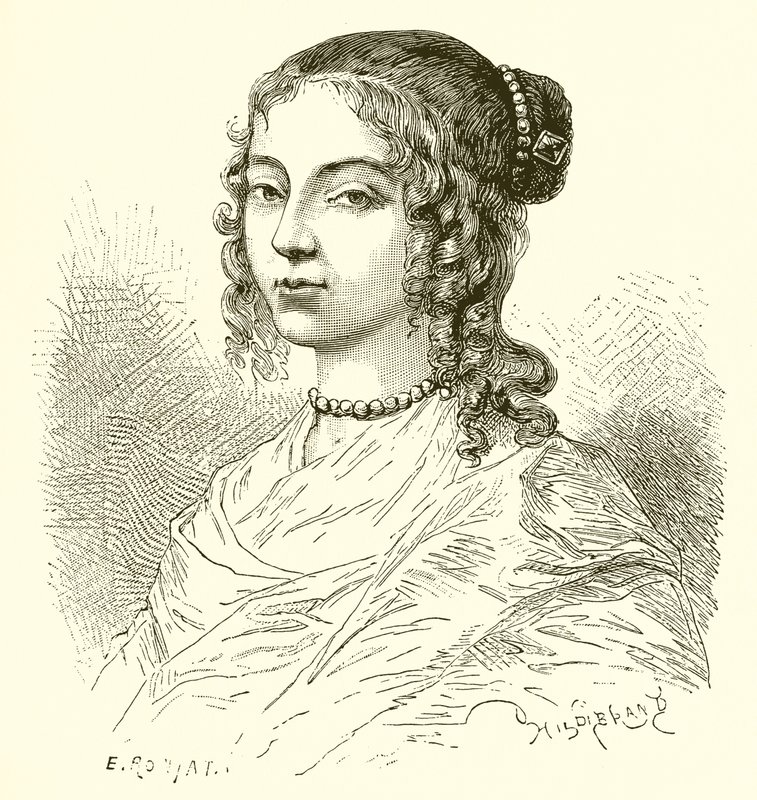 Henrietta van Engeland, zus van Koning Karel II door Etienne Antoine Eugene Ronjat
