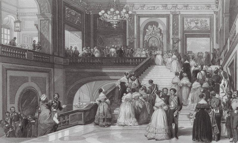 Groot feest, Paleis van Versailles door Eugene Louis (after) Lami