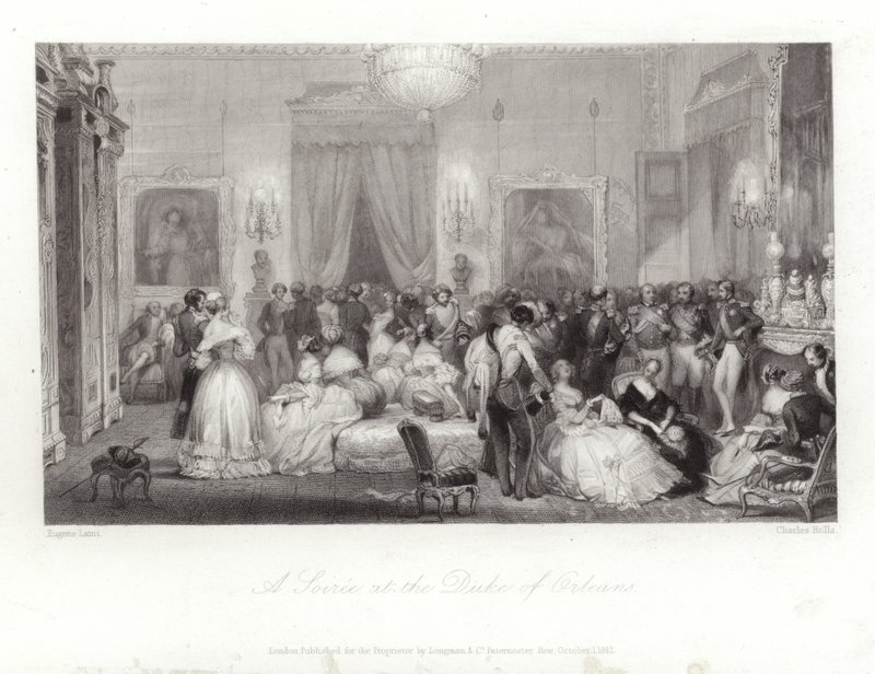 Een Soiree bij de Hertog van Orleans door Eugene Louis Lami
