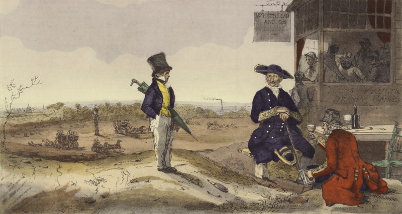 Nadering van Londen door Eugene-Louis after Lami