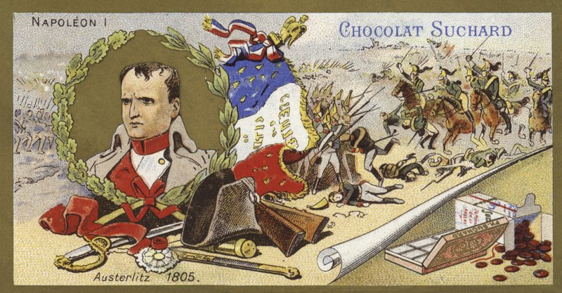 Napoleon Bonaparte en de Slag bij Austerlitz, Oostenrijk, 1805 door European School