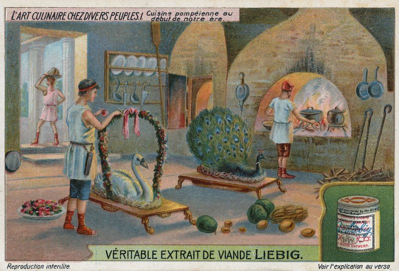 Romeinse keuken in Pompeii door European School