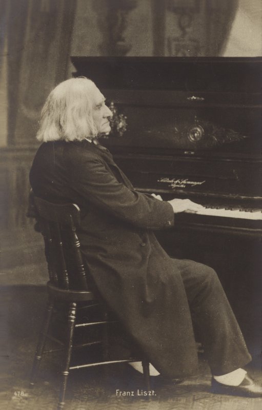 Portret van Franz Liszt door European Photographer