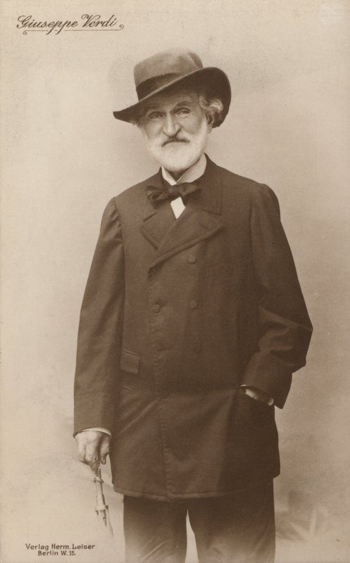 Portret van Giuseppe Verdi, operacomponist door European Photographer