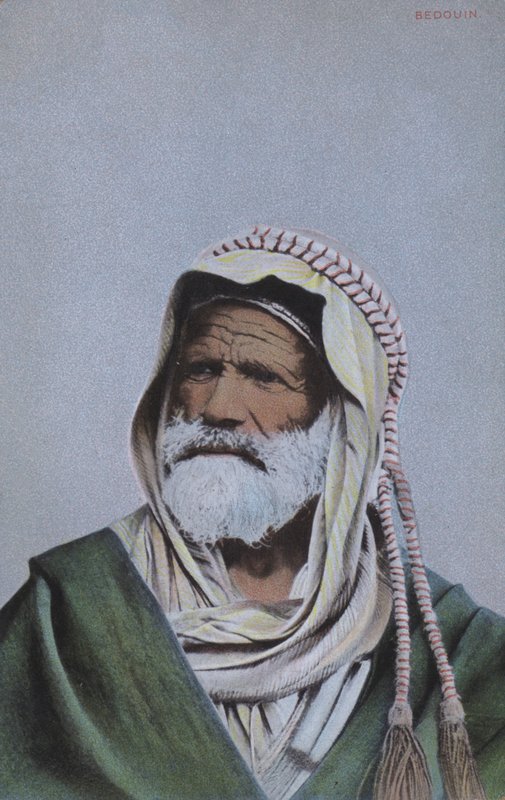 Portret van een Bedoeïenenman, Noord-Afrika door European Photographer