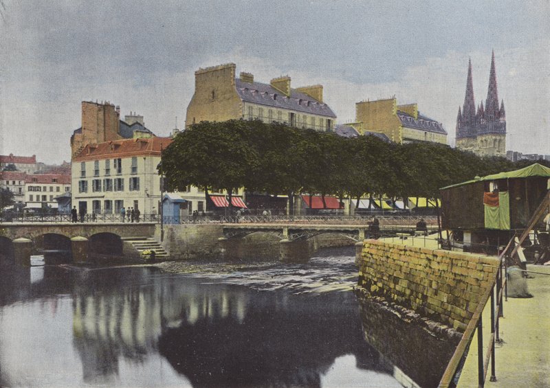Quimper, samenvloeiing van de Steyr en de Odet door European Photographer