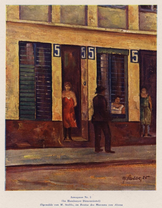 5 Annagasse, in de rosse buurt van Hamburg door European School