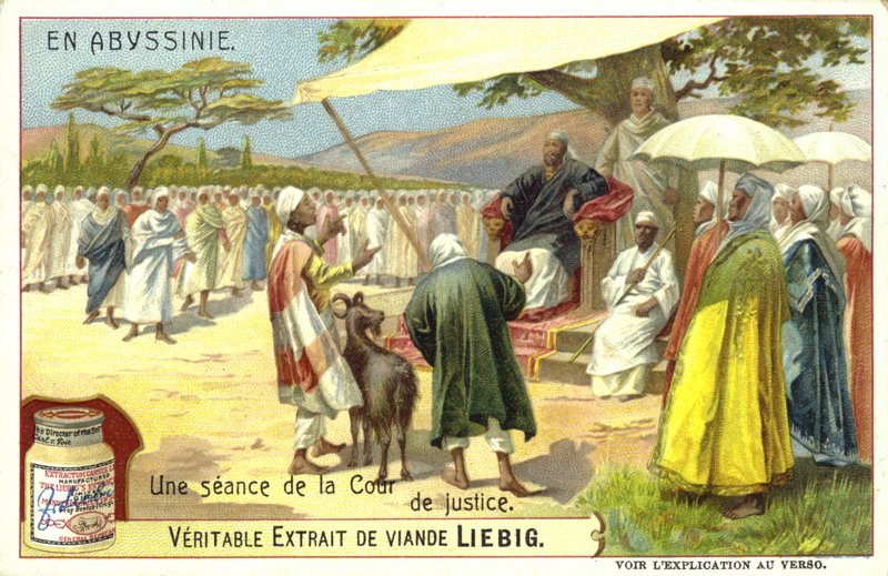 Een zitting in een rechtbank, Ethiopië door European School