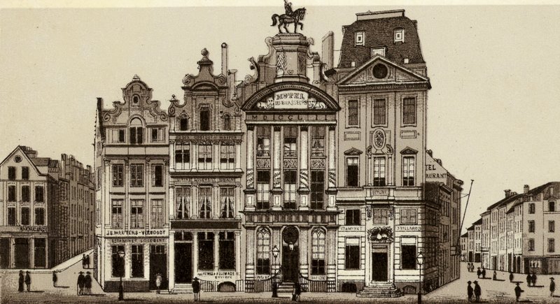 Brussel: Hotel des Brasseurs, Grote Markt door European School