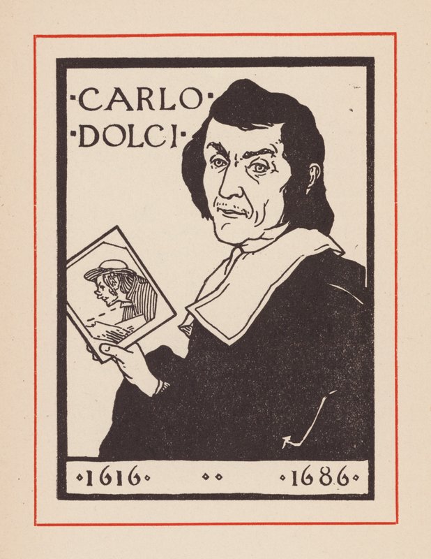 Carlo Dolci, Italiaanse barokkunstenaar (litho) door European School