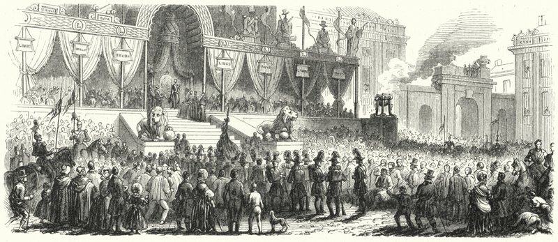 Kroning van Leopold I, koning der Belgen door European School