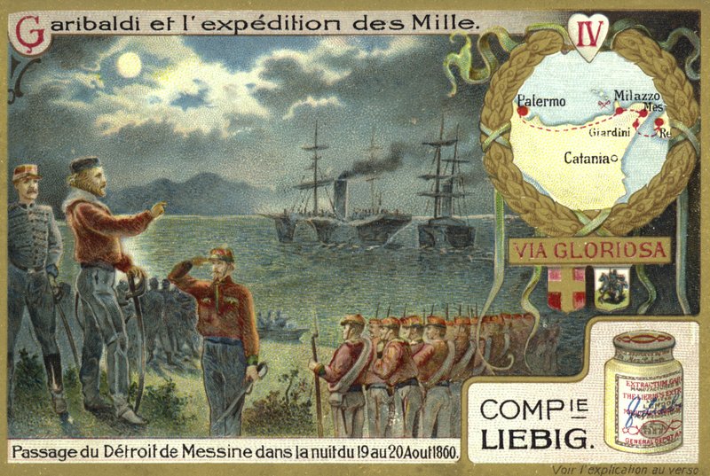 Oversteek van de Straat van Messina in de nacht van 19-20 augustus 1860 door European School