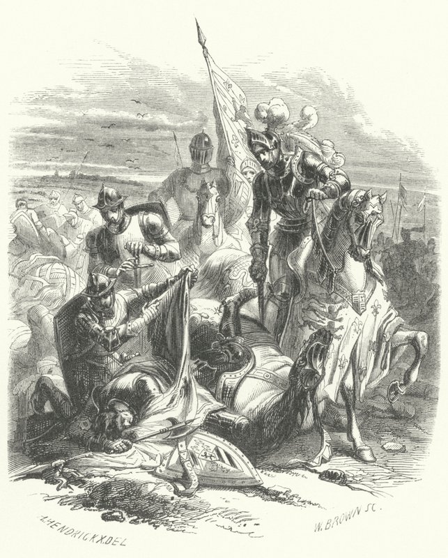 Dood van Anton van Bourgondië, hertog van Brabant, bij de Slag bij Agincourt door European School