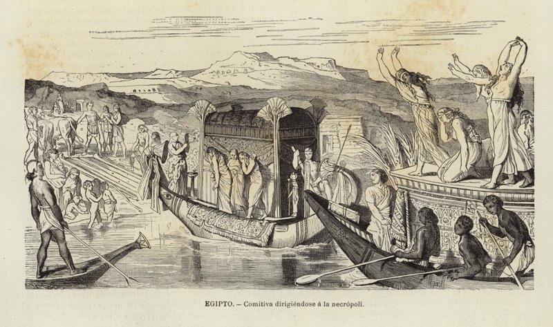 Egypte - Toespreken van de delegatie bij de necropolis door European School