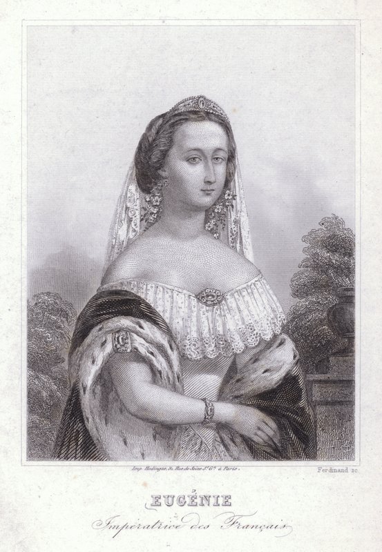 Keizerin Eugenie, gemalin van Napoleon I van Frankrijk door European School
