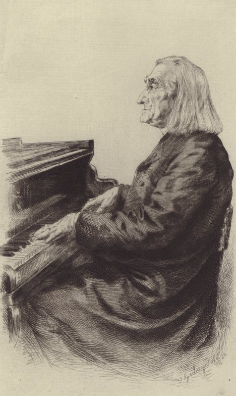 Franz Liszt (gravure) door European School