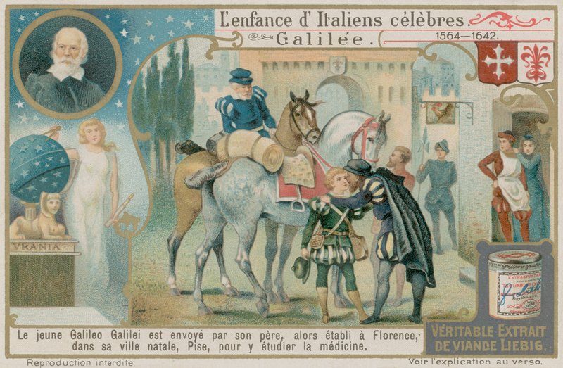 Galileo Galilei wordt naar Pisa gestuurd om geneeskunde te studeren door European School