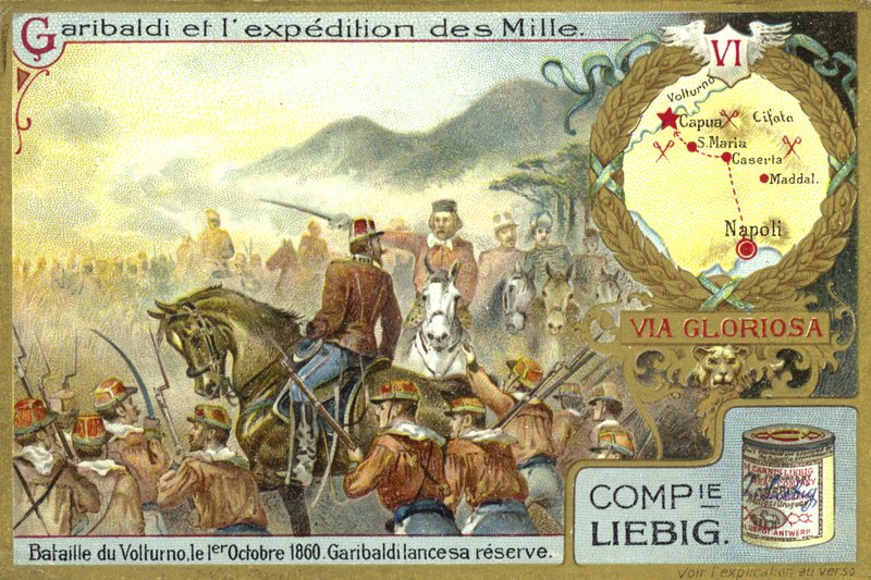 Garibaldi zet zijn reserves in, Slag bij Volturnus, Italië, 1 oktober 1860 door European School