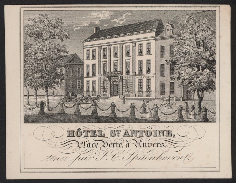 Hotel St Antoine, Anvers, Antwerpen, J C Spaenhoven door European School