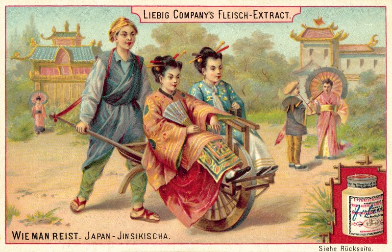 Japanse riksja door European School