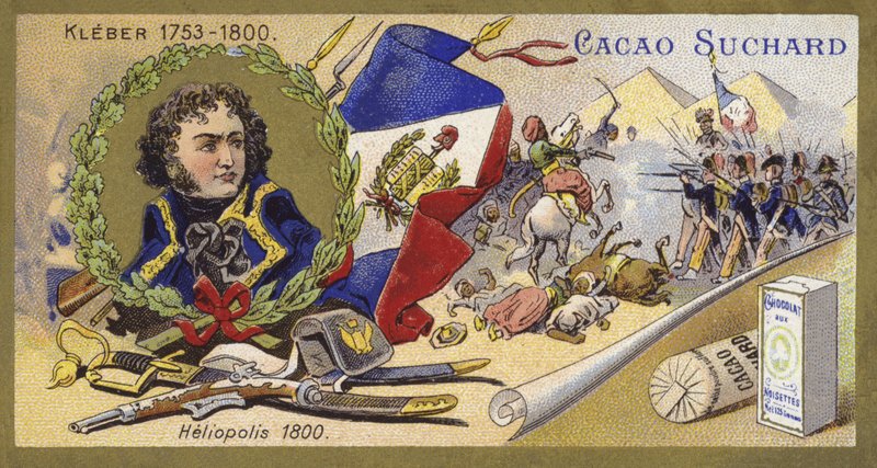 Jean-Baptiste Kléber en de Slag bij Heliopolis, Egypte, 1800 door European School