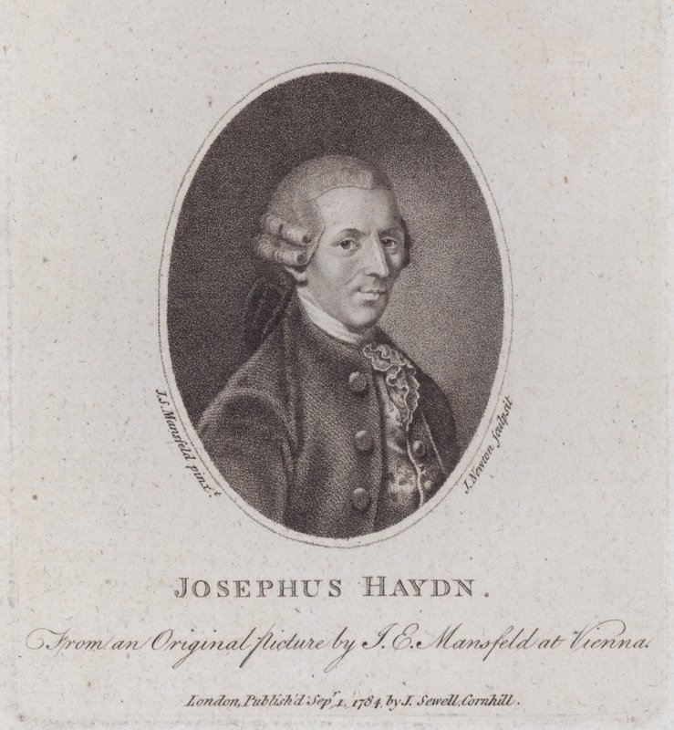 Joseph Haydn, Oostenrijkse componist (gravure) door European School