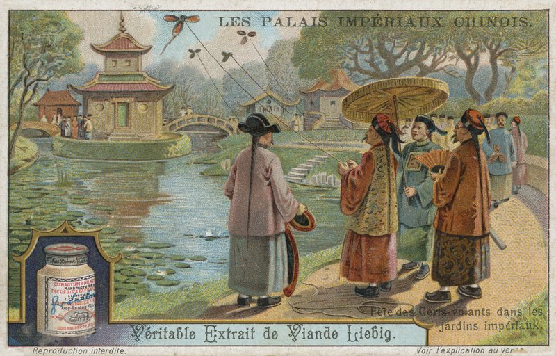 Vliegerfestival in de keizerlijke tuinen, China door European School