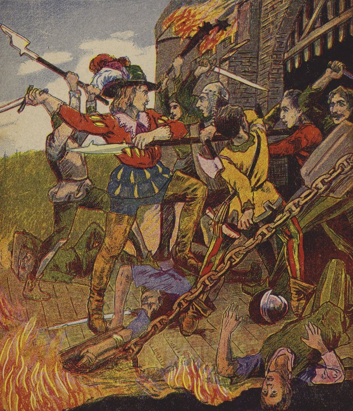Klaus Störtebeker (kleurenlitho) door European School