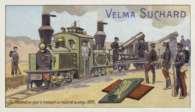 Locomotief voor het transport van belegeringswapens, 1890 door European School