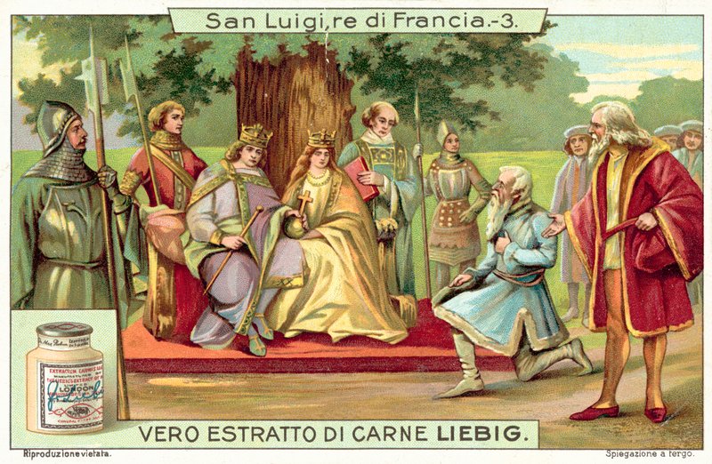 Lodewijk IX van Frankrijk die recht spreekt onder de eik in Vincennes door European School