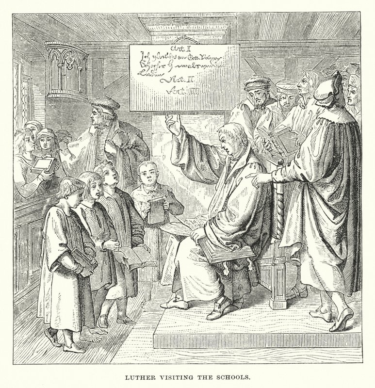 Luther bezoekt de scholen door European School