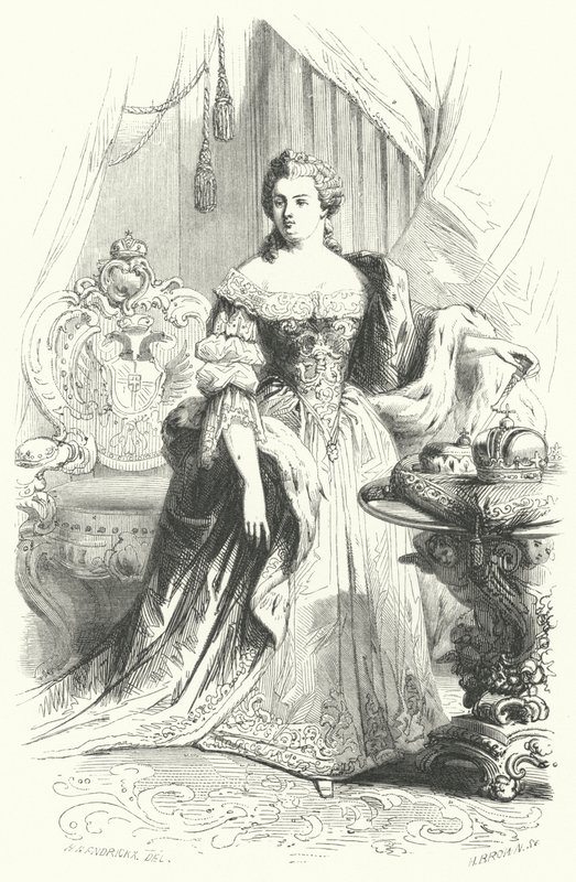 Maria Theresia van Oostenrijk, Heilige Roomse Keizerin (gravure) door European School