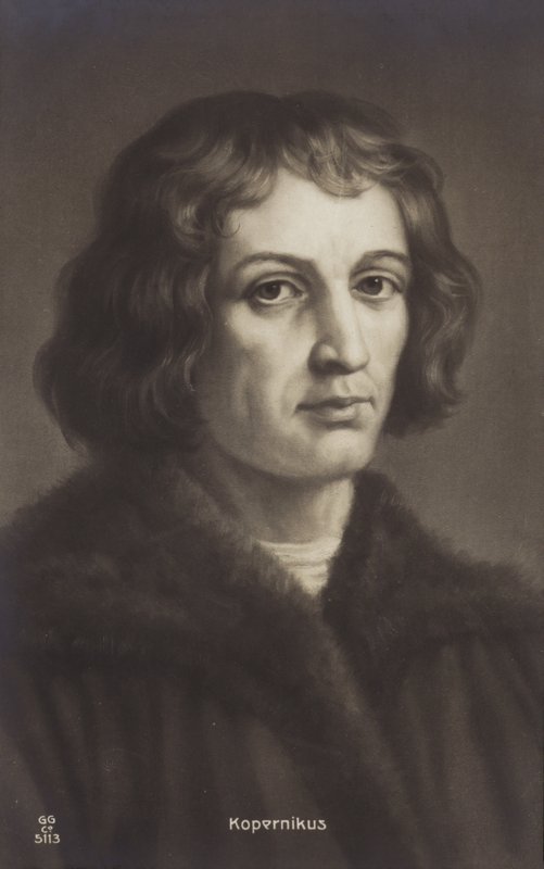 Nicolaus Copernicus (1473-1543), Pools astronoom (litho) door European School