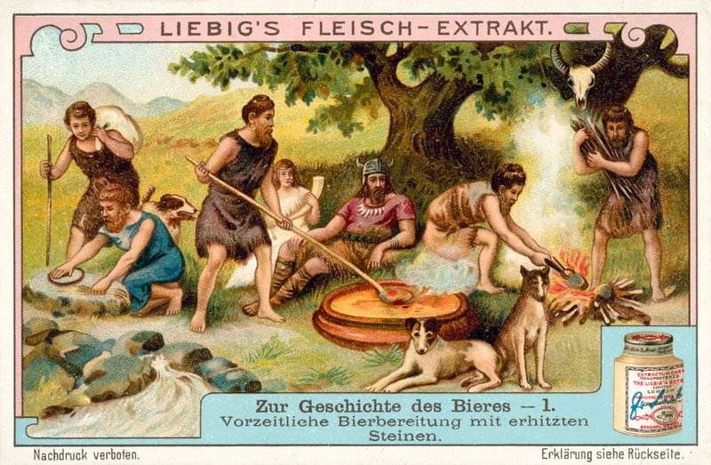 Prehistorische bierproductie met verhitte stenen door European School
