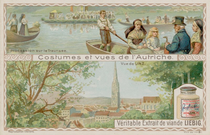 Processie van boten op het Traunsee en een uitzicht op Linz door European School