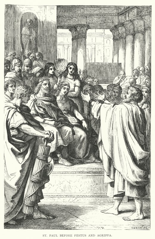 Sint Paulus voor Festus en Agrippa door European School
