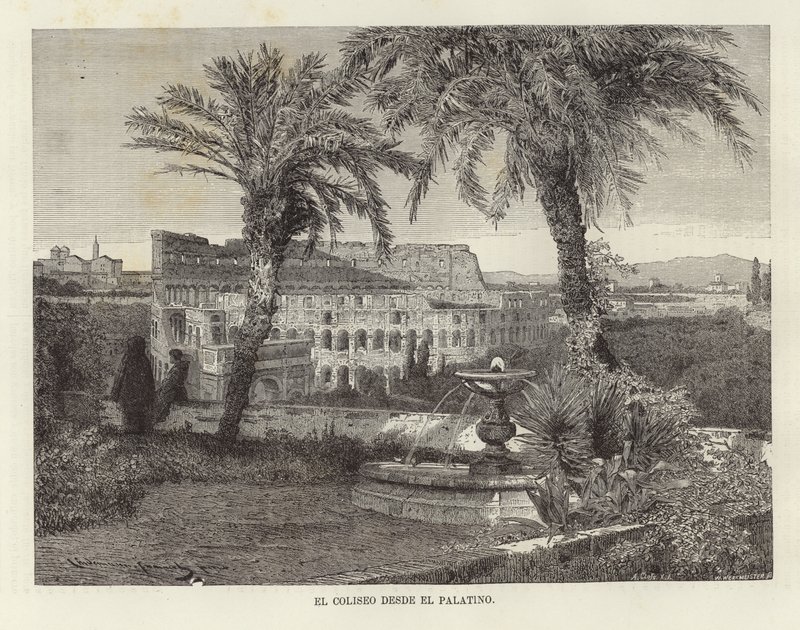 Het Colosseum vanaf de Palatijn door European School