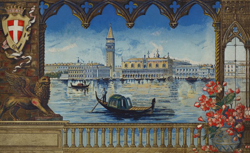 Het Dogenpaleis en de Campanile, Venetië door European School