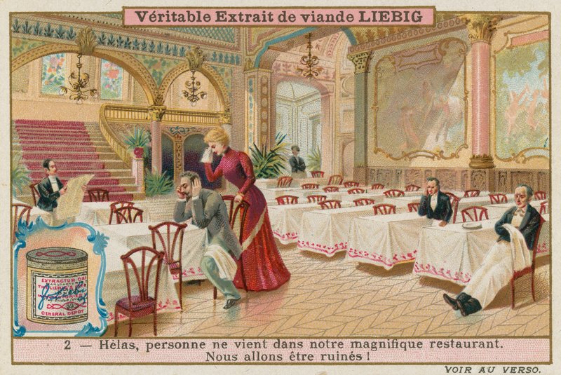Het lege restaurant door European School