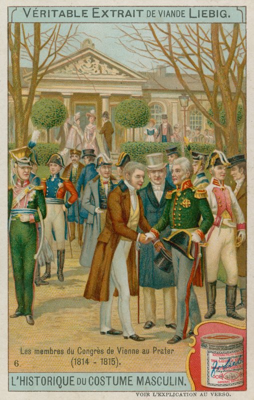 De leden van het Verdrag van Wenen in 1815 door European School
