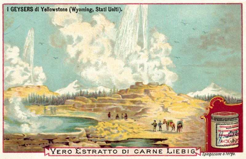 De geisers van Yellowstone National Park, Wyoming, VS door European School