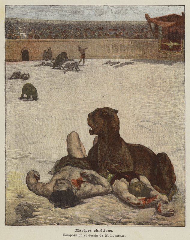 Christelijke martelaren door Evariste Vital Luminais
