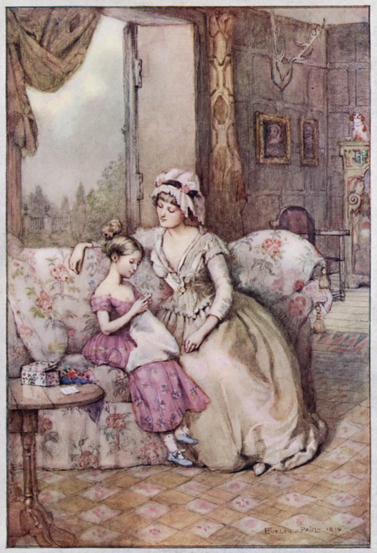 Illustratie voor Cranford door Mrs Gaskell door Evelyn Paul